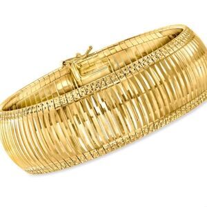 COPY - ROSS SIMONS 18K GOLD OVER STERLING OMEGA BANGLE